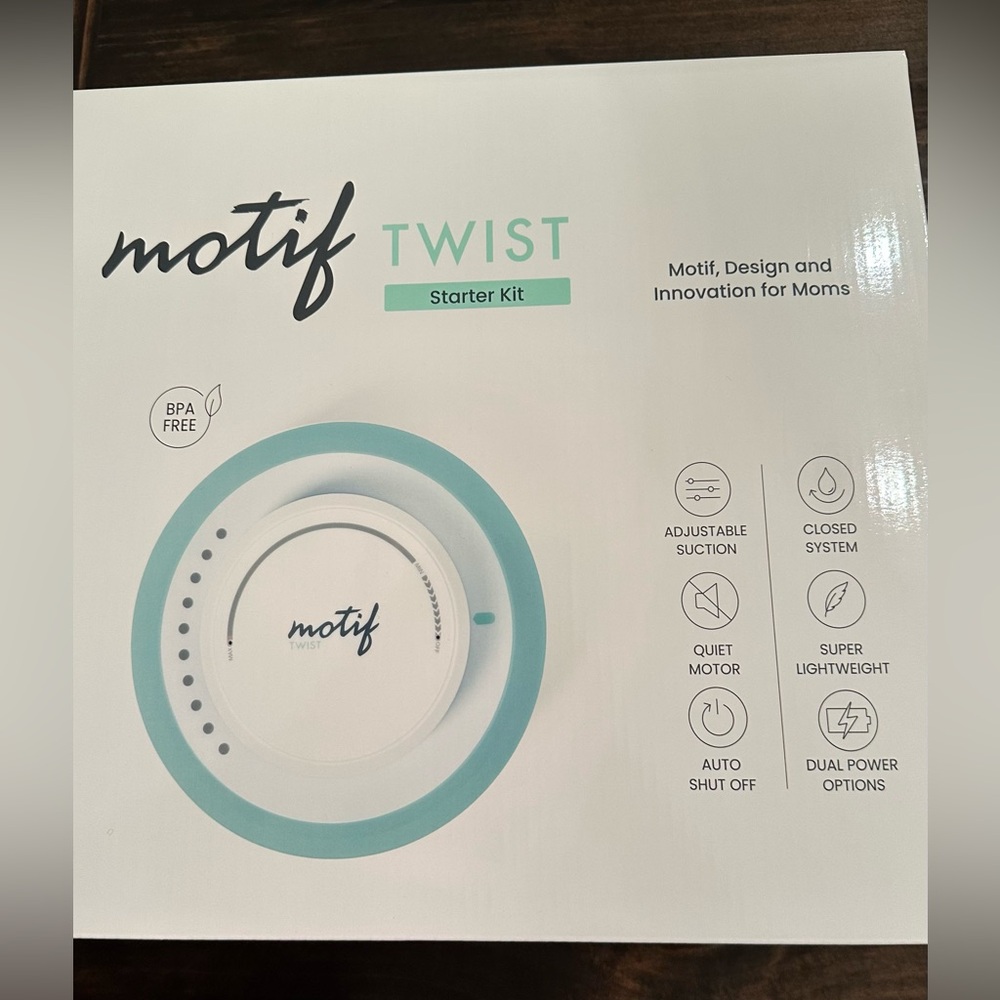 Motif Twist Starter Kit Breast Pump- White and Green